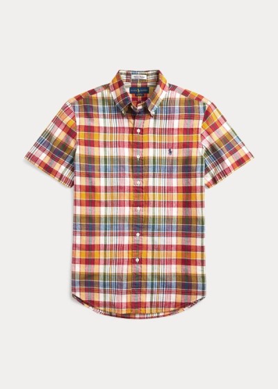 Men's Polo Ralph Lauren Classic Fit Madras Shirts | 087651RQT